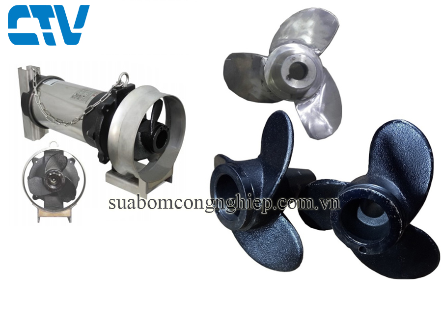 Cánh bơm nước, Cánh máy khuấy chìm Evak
