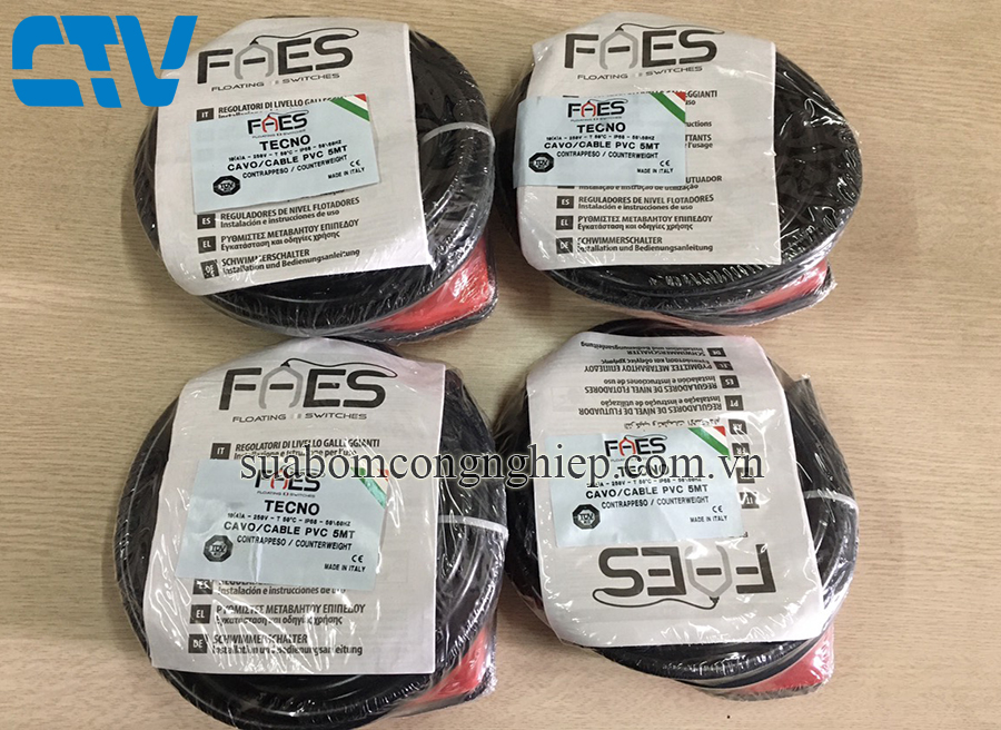 Phao bơm, Phao báo mức nước Model FAES TECNO
