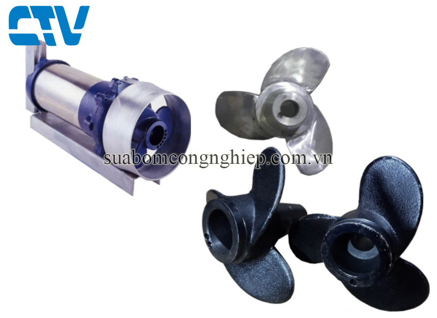 Cánh bơm nước, Cánh máy khuấy chìm Pumptac Đài Loan