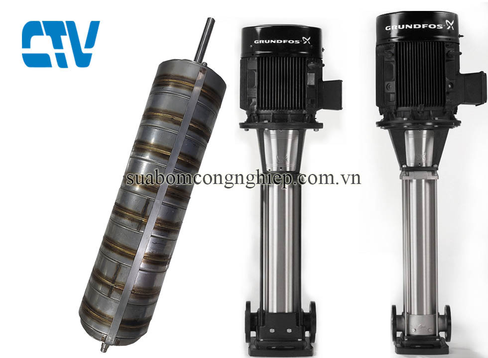 Buồng Bơm Trục Đứng Đa Tầng Cánh Grundfos CR 90-6