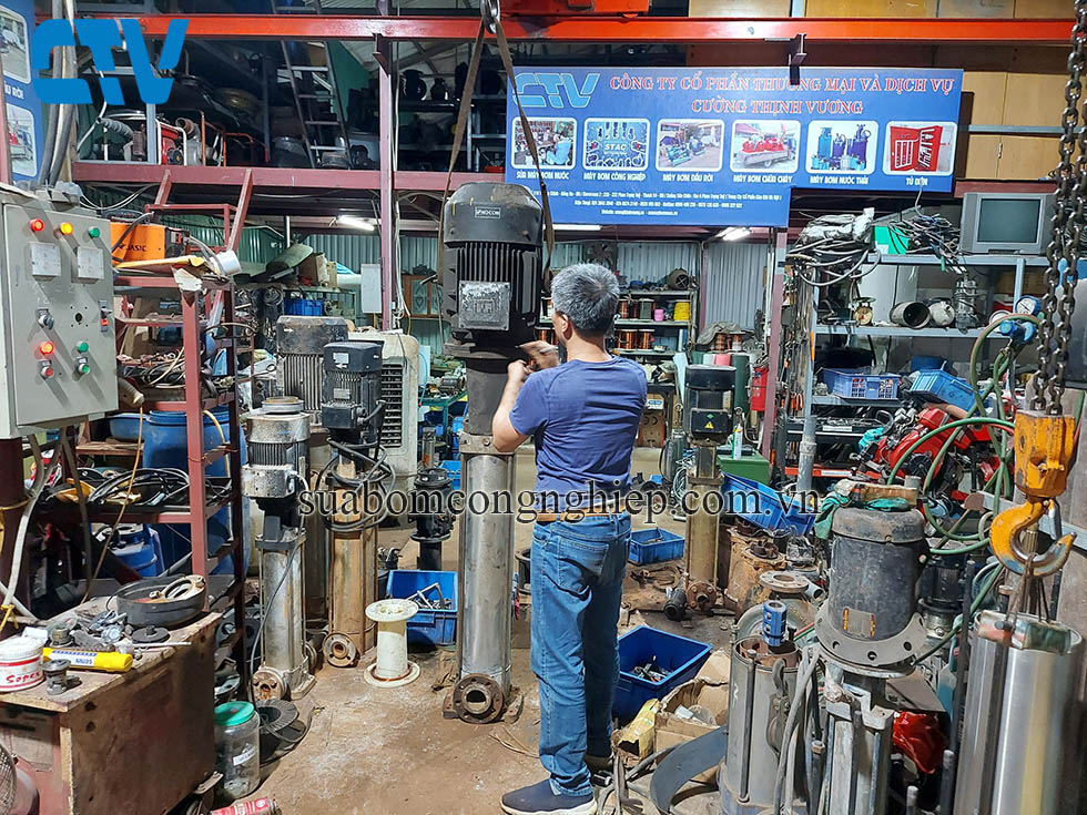 Sửa chữa, bảo dưỡng máy bơm trục đứng Ewara