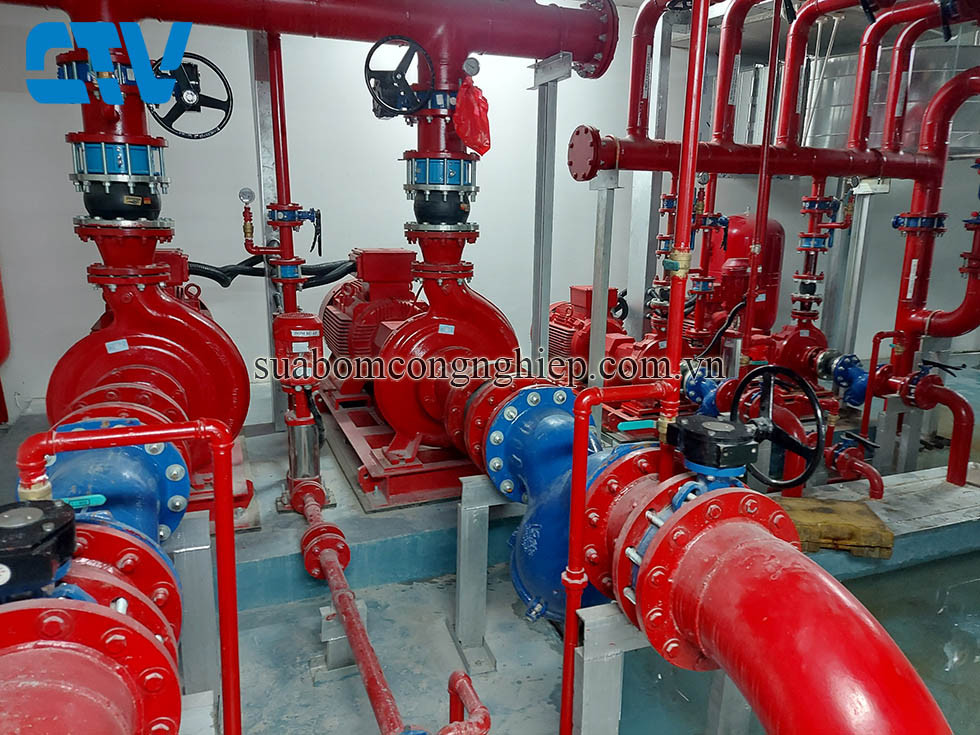 Thay phớt máy bơm cứu hỏa Hà Nội